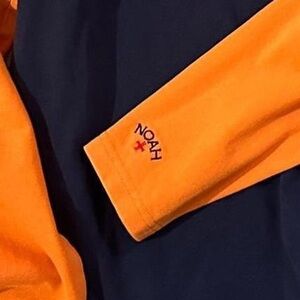 Noah Orange and Black Long Sleeve Shirt